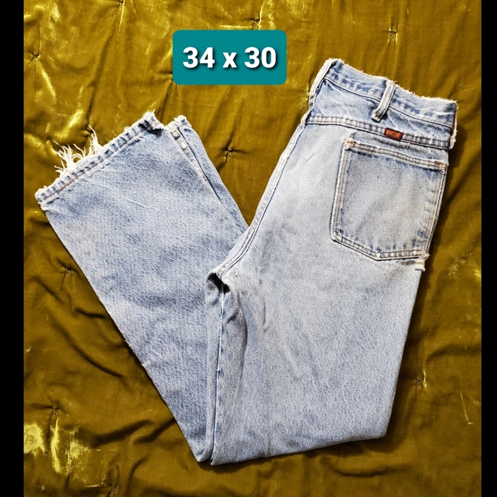 Rustler light washed ripped jeans